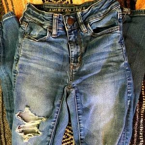 american eagle jeans size 0